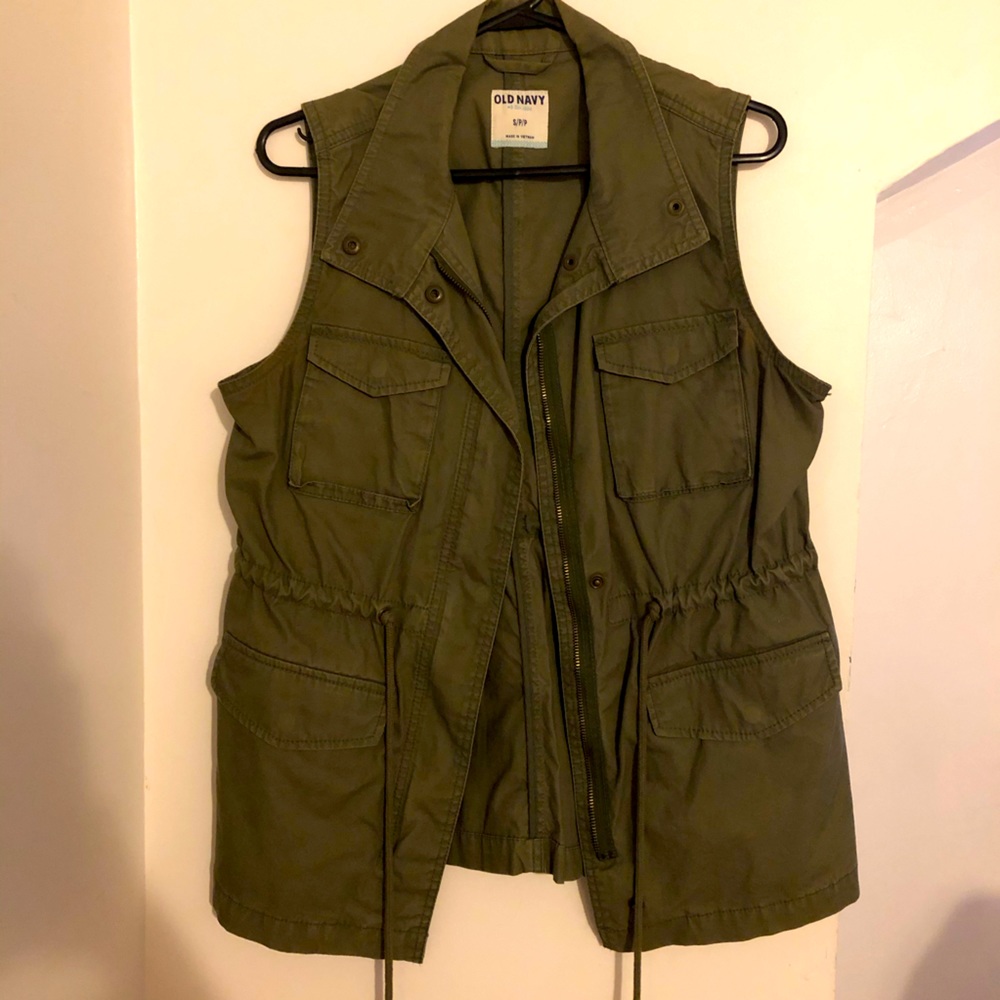 Olive Green Utility Vest